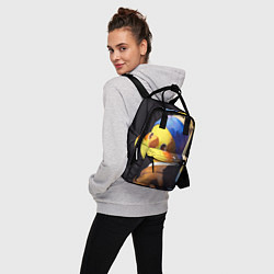 Рюкзак женский ПОПУГАЙ С жемчужной Сережкой, цвет: 3D-принт — фото 2