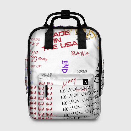 Женский рюкзак Граффити стиль / 3D-принт – фото 1