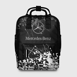 Рюкзак женский Mercedes-Benz Брызги красок, цвет: 3D-принт