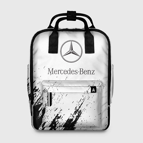 Женский рюкзак Mercedes-Benz - White texture / 3D-принт – фото 1