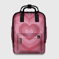 Рюкзак женский Сердца LOVE, цвет: 3D-принт