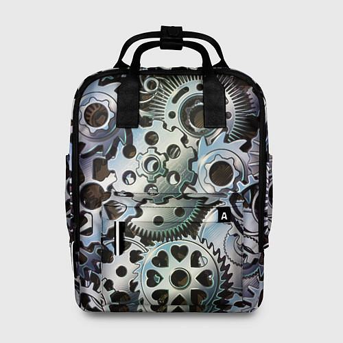 Женский рюкзак Стимпанк шестеренки Steampunk / 3D-принт – фото 1