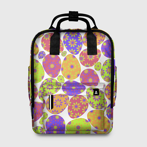 Женский рюкзак Разукрашенные пасхальные яйца / 3D-принт – фото 1