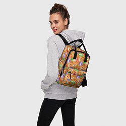 Рюкзак женский Собачья Йога, цвет: 3D-принт — фото 2