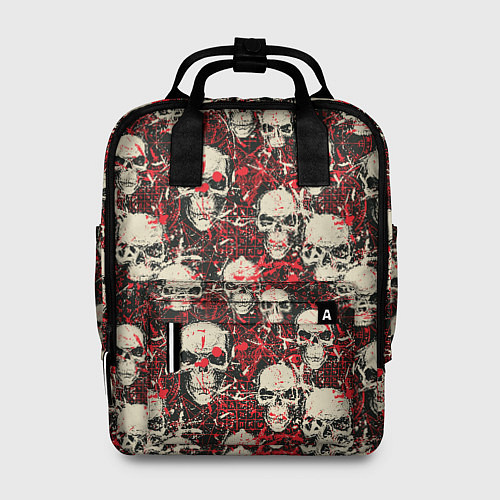 Женский рюкзак Кровавые Черепа Skulls / 3D-принт – фото 1