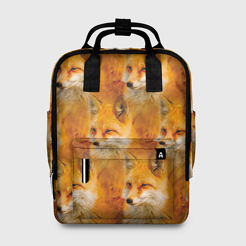 Женский рюкзак Рыжая лисица - паттерн / 3D-принт – фото 1