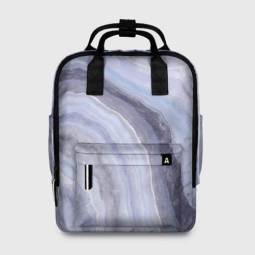 Женский рюкзак Дизайн с эффектом мрамора синего цвета / 3D-принт – фото 1