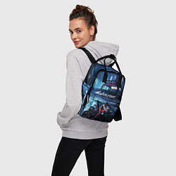 Рюкзак женский Vi на мото Cyberpunk 2077, цвет: 3D-принт — фото 2