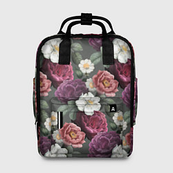 Рюкзак женский Bouquet of flowers pattern, цвет: 3D-принт