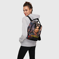 Рюкзак женский Panam Панам Cyberpunk 2077 портрет, цвет: 3D-принт — фото 2