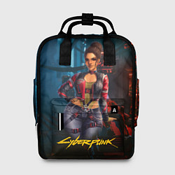 Рюкзак женский Panam sexy cyberpunk2077 18, цвет: 3D-принт