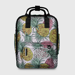 Рюкзак женский Ананасовый урожай, цвет: 3D-принт