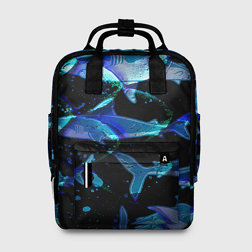 Женский рюкзак На дне морском Акулы / 3D-принт – фото 1
