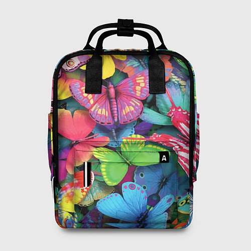Женский рюкзак Стая бабочек Pattern / 3D-принт – фото 1