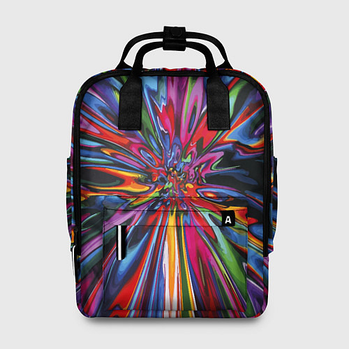 Женский рюкзак Color pattern Impressionism / 3D-принт – фото 1