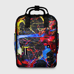 Рюкзак женский Импрессионизм Vanguard neon pattern, цвет: 3D-принт