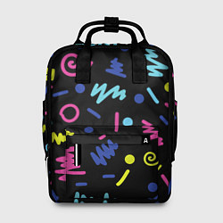 Рюкзак женский Neon color pattern Fashion 2032, цвет: 3D-принт