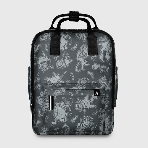 Женский рюкзак Морские Котики: Черный / 3D-принт – фото 1