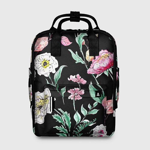 Женский рюкзак Цветы Нарисованные от Руки / 3D-принт – фото 1