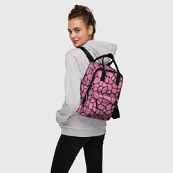 Рюкзак женский Шерсть розового жирафа, цвет: 3D-принт — фото 2