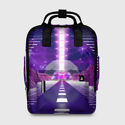 Рюкзак женский Vaporwave Neon Space, цвет: 3D-принт
