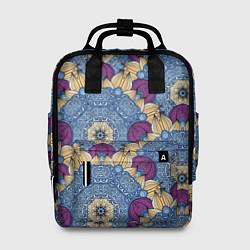 Рюкзак женский Цветочные узоры, цвет: 3D-принт