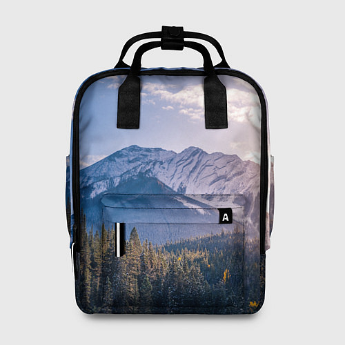 Женский рюкзак Горы Лес Солнце / 3D-принт – фото 1