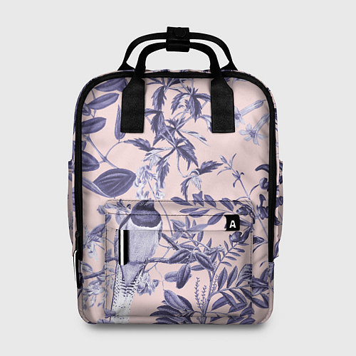 Женский рюкзак Цветы Флизелиновые Тропики / 3D-принт – фото 1
