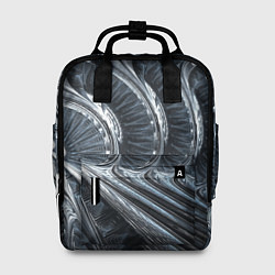 Рюкзак женский Фрактальный абстрактный паттерн Броня Fractal Abst, цвет: 3D-принт