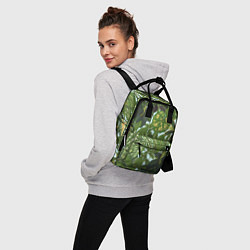Рюкзак женский Зеленые Тропические Растения, цвет: 3D-принт — фото 2