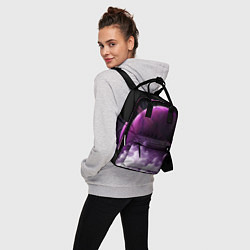 Рюкзак женский PURPLE GALAXY лиловая галактика, цвет: 3D-принт — фото 2