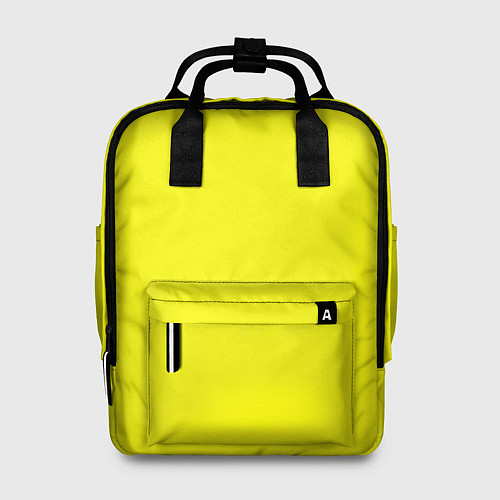 Женский рюкзак Однотонный неоновый лимонный желтый тон / 3D-принт – фото 1