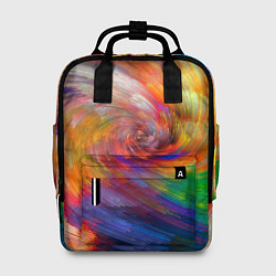 Рюкзак женский MULTICOLORED SWIRLS, цвет: 3D-принт