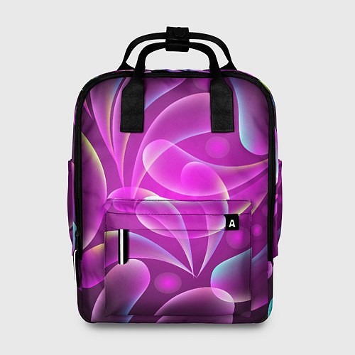 Женский рюкзак Объемные абстрактные узоры / 3D-принт – фото 1