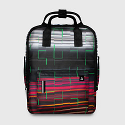 Рюкзак женский Цветная мозаика colored mosaic lines, цвет: 3D-принт