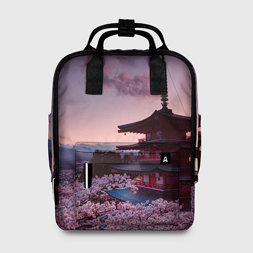Женский рюкзак Цветение сакуры в Японии / 3D-принт – фото 1