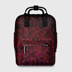 Рюкзак женский Темно-красный абстрактный узор, цвет: 3D-принт