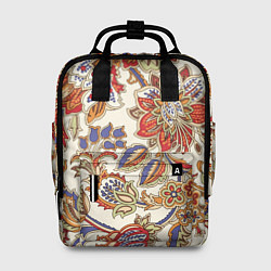 Рюкзак женский Цветочный винтажный орнамент, цвет: 3D-принт