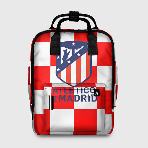 Женский рюкзак Atletico madrid кубики / 3D-принт – фото 1