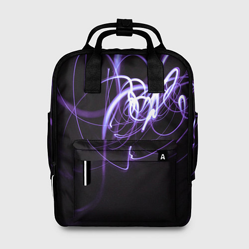Женский рюкзак Неоновый узор - Фиолетовый / 3D-принт – фото 1