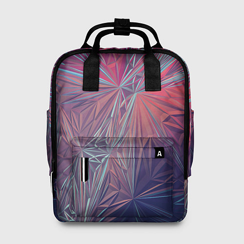 Женский рюкзак Абстрактные Многоугольные Кристаллы / 3D-принт – фото 1