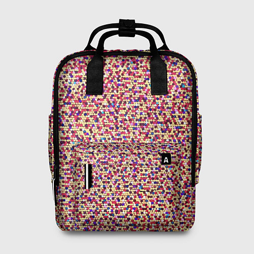 Женский рюкзак Цветное конфетти / 3D-принт – фото 1