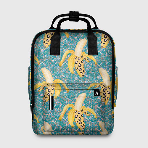 Женский рюкзак Леопардовый банан паттерн / 3D-принт – фото 1