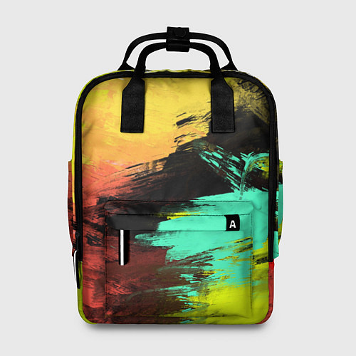 Женский рюкзак Яркий красочный гранж / 3D-принт – фото 1