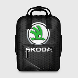 Рюкзак женский Skoda Абстракция, цвет: 3D-принт