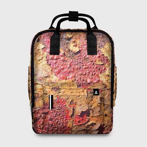 Женский рюкзак Фактура ржавого железа / 3D-принт – фото 1