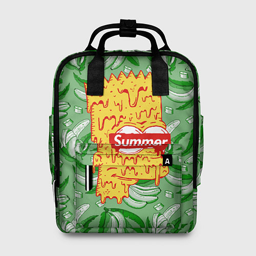 Женский рюкзак Барт Симпсон - Summer / 3D-принт – фото 1