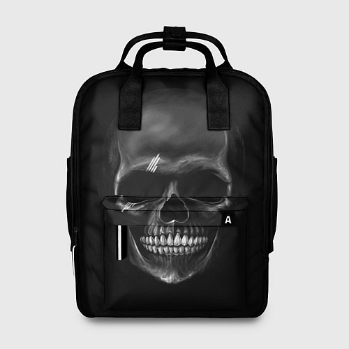 Женский рюкзак Карбоновый череп / 3D-принт – фото 1