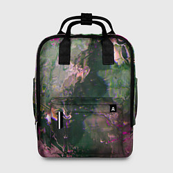 Рюкзак женский Абстрактные краски и силуэты, цвет: 3D-принт