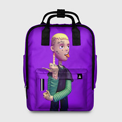 Женский рюкзак Lil Peep На Фиолетовом Фоне